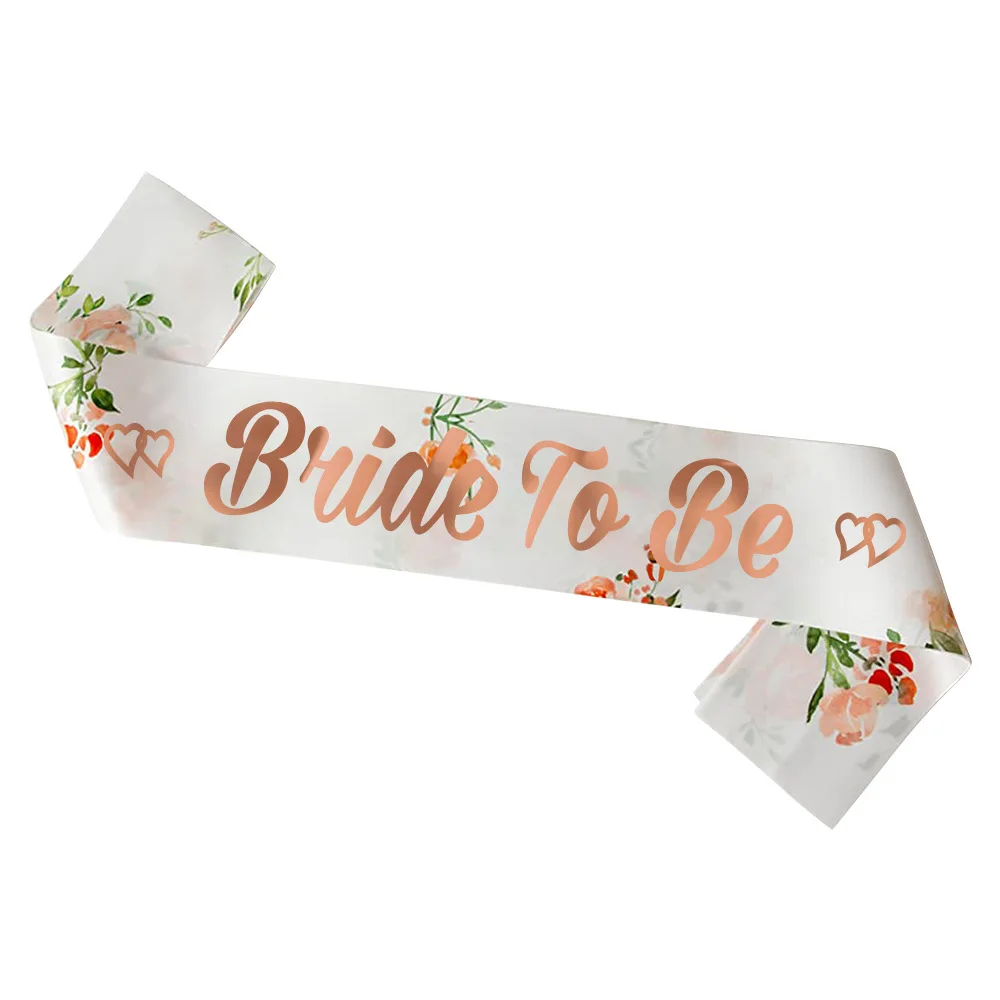 

Bride to Be Sash with Ribbon Satin Wedding Party Supplies Hen Party Decoration Bachelorette Party Bridal Shower Gifts Accessori