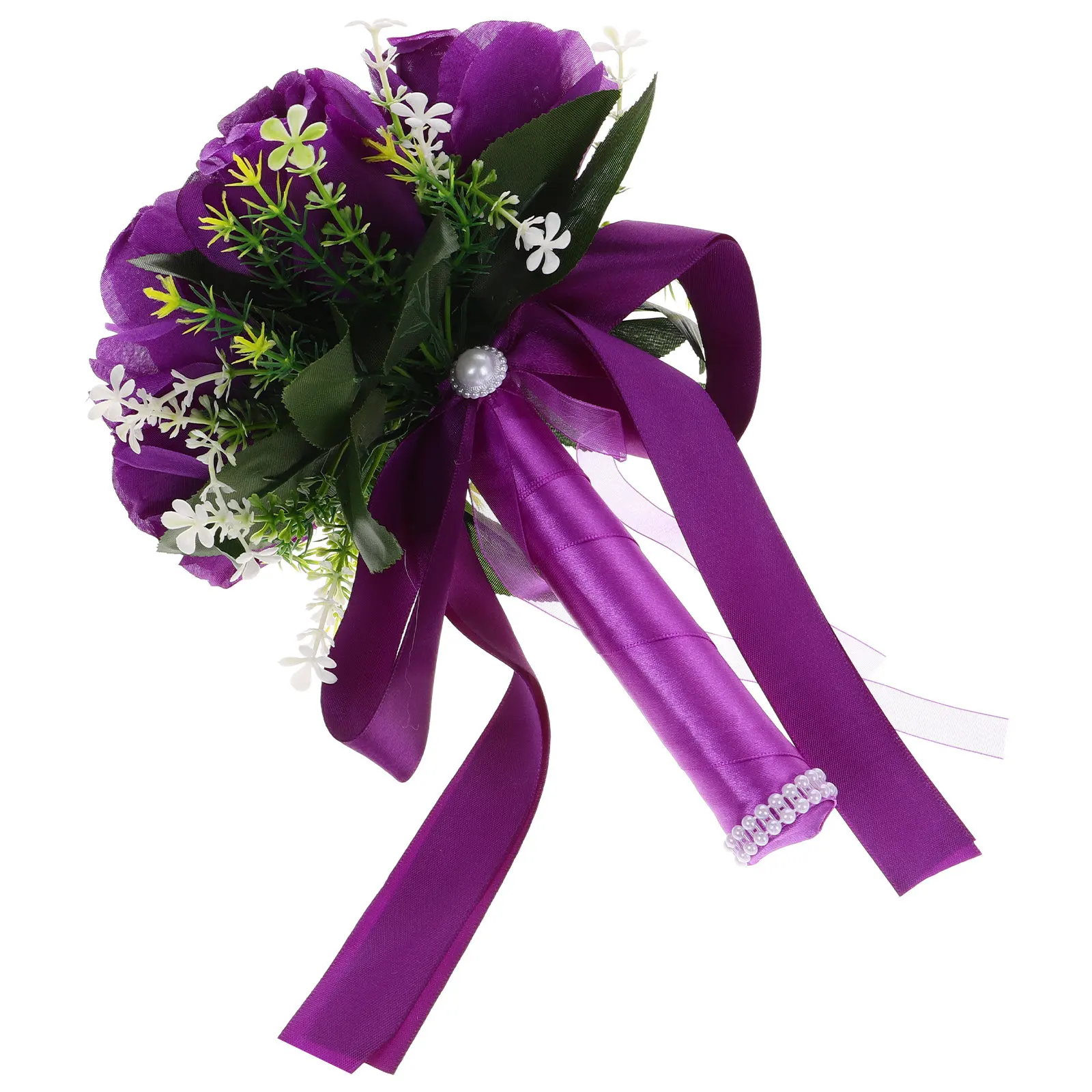 buque-de-noiva-roxo-flores-artificiais-elegante-rosa-falsa-buque-para-dama-de-honra-fita-de-cetim-centros-de-mesa-para-cerimonia-de-casamento