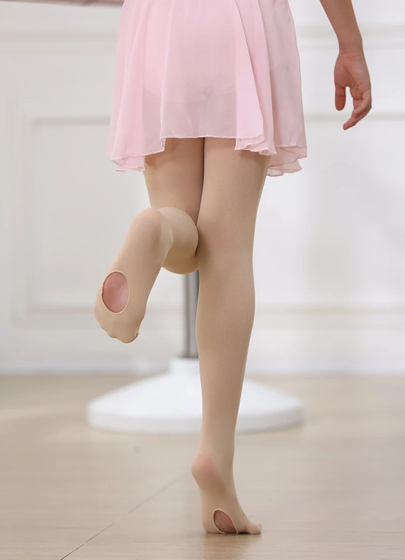Prinzessin Baby Mädchen Ballett Strumpfhosen Hohe Elastizität Tanz Strumpfhosen Mit Loch Frühling Herbst Frauen Infant Kinder Student Strümpfe – Detail 1