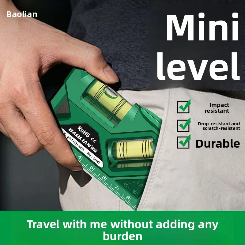Portable Level Ruler Bubble Level Precision Level Magnetic Lever Angle Gauge Finder Leveling Aligner Woodworking Tool