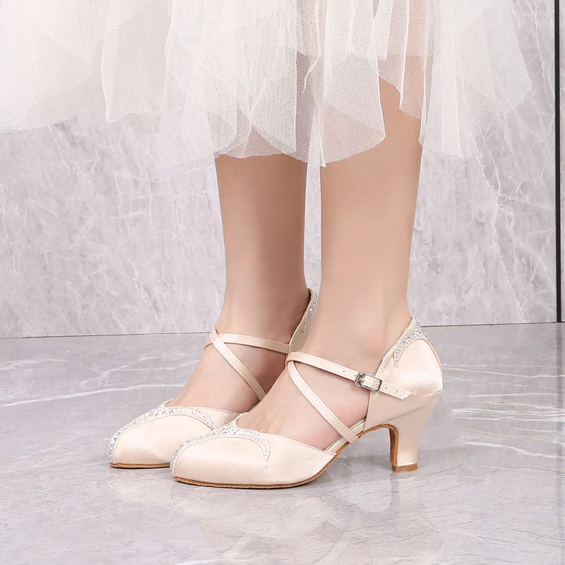 Loogtshon, хит продаж, обувь для латинских танцев с леопардовым принтом для женщин и взрослых, тонкие танцевальные туфли на высоком каблуке