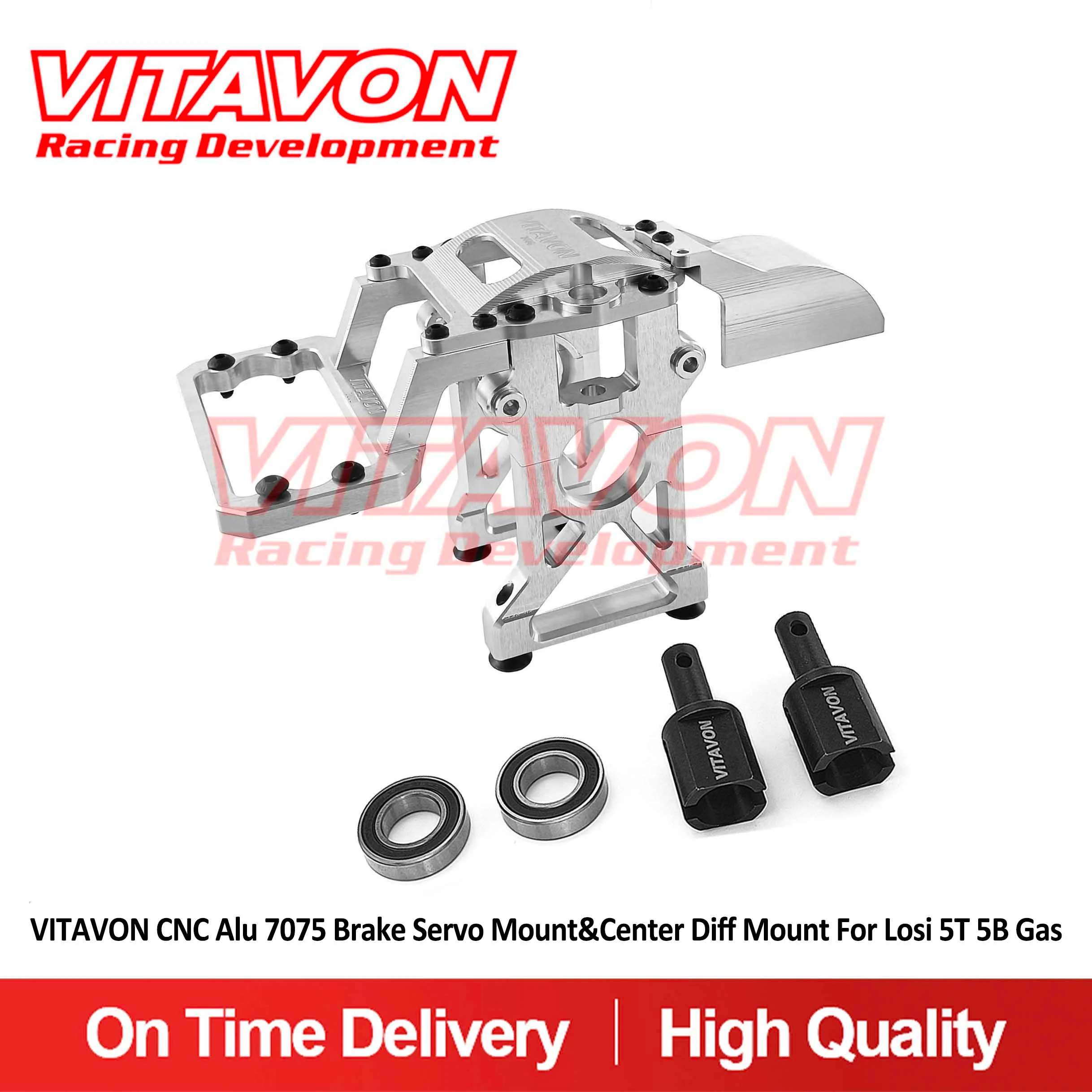 

VITAVON CNC Alu 7075 Brake Servo Mount&Center Diff Mount For Losi 5T 5B Gas