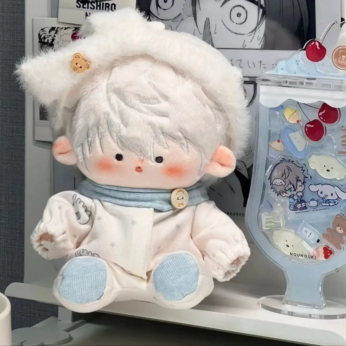 

Stuffed 20cm Game Anime Blue Lock Seishiro Nagi in Stock Body Plush Doll Toy Dress-up Children Adults Collectible Cotton Gift