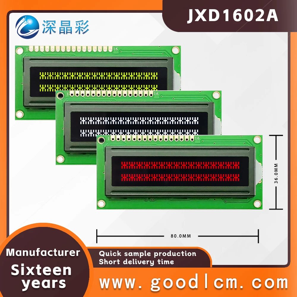 Russian display 1602A LCD Display screen 16X02 character LCM module SPLC780D-02 Drive Russian display 3.3V power supply