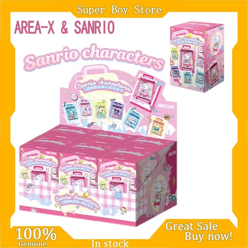 

AREA-X & Sanrio Heartwarming Journey Series Building Block Blind Box Mini Figure Collectible Model Mystery Toy Gift For Friends
