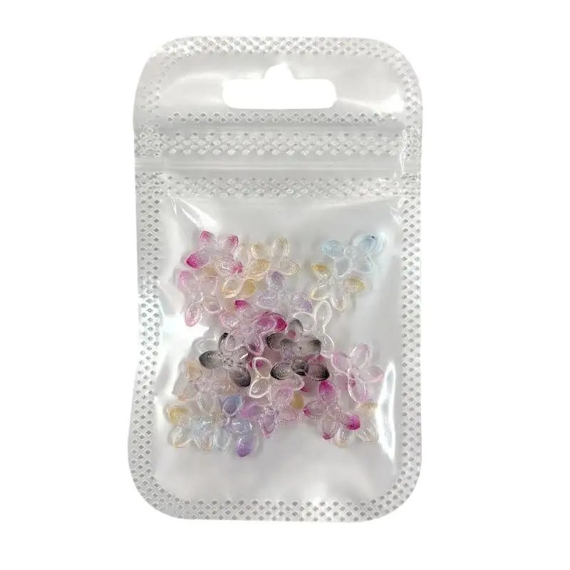 30 Stück 3D Glitzer-Harz-Schmetterlings-Blumen-Nagelanhänger mit glänzendem Strass-Mittelteil für DIY-Nagelkunst und Nagelstudio-Anwendung – Detail 8