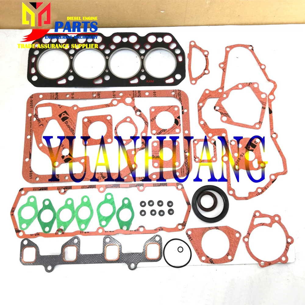 K4M Full Overhaul Gasket Kit for Mitsubishi K4M Engine Hanix M40 Crawler Excavator