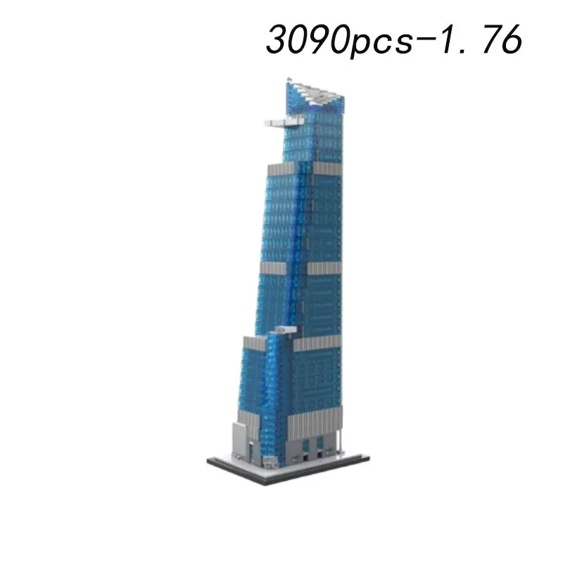 Spot MOC-3090pcs Moderne Street View Architectuur Kleine Deeltjes Assemblage Bouwstenen Puzzel Speelgoed Model Cadeauset Ornament