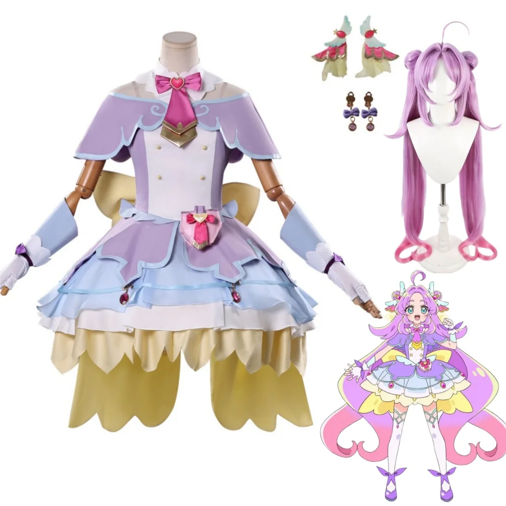 

Cure Answer Akechi Anna Cosplay Costume Star Detective Precure！Akechi Anna Dress Wig Suits Halloween Christmas Costumesresss
