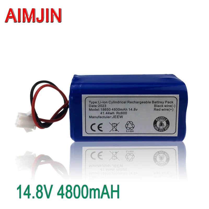 

14.8V 4800mAh Li-ion Da Tian Gong Battery Plug Battery for Rowenta Tefal Explorer Serie 20 40 60 Robot Vacuum Cleaner Battery