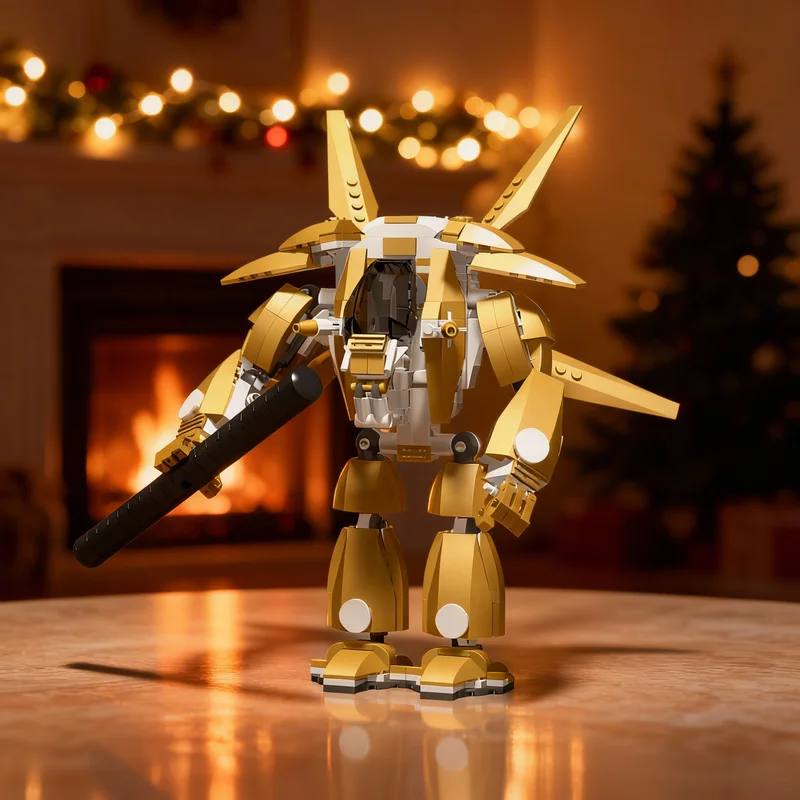 

411pcs MOC Gold Titan Exo Force Model Building Blocks Construction Creative Idea DIY Toy Christmas Gifts Education Brick