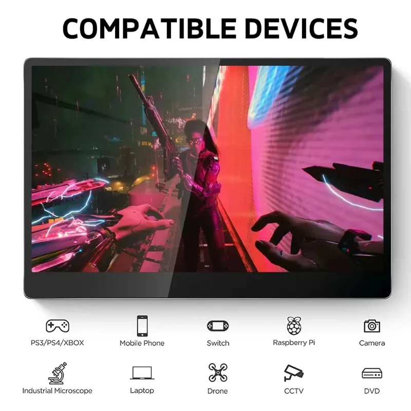 

Back Seat Touch Screen 16 Inch 1080p Portable LCD Headrest Car Player with HD Input Built in Dual Speaker