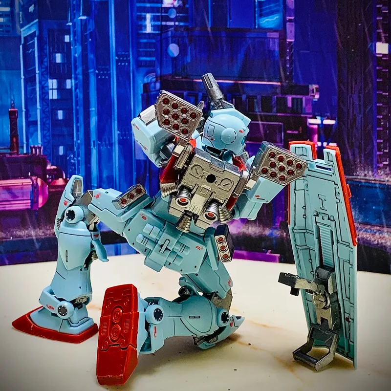 RGM-79 GM 캡틴 모로코 프론트 숄더 캐논 장비 포함 HG 1/144 메카 조립 모델 키트 액션 피규어 소년용 퍼즐 장난감