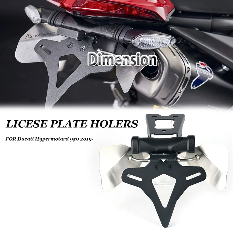 

FOR Ducati Hypermotard 950 2019-2024 Motorcycle Accessories Rear Tail Frame License Plate Holder Tail Wing Frame