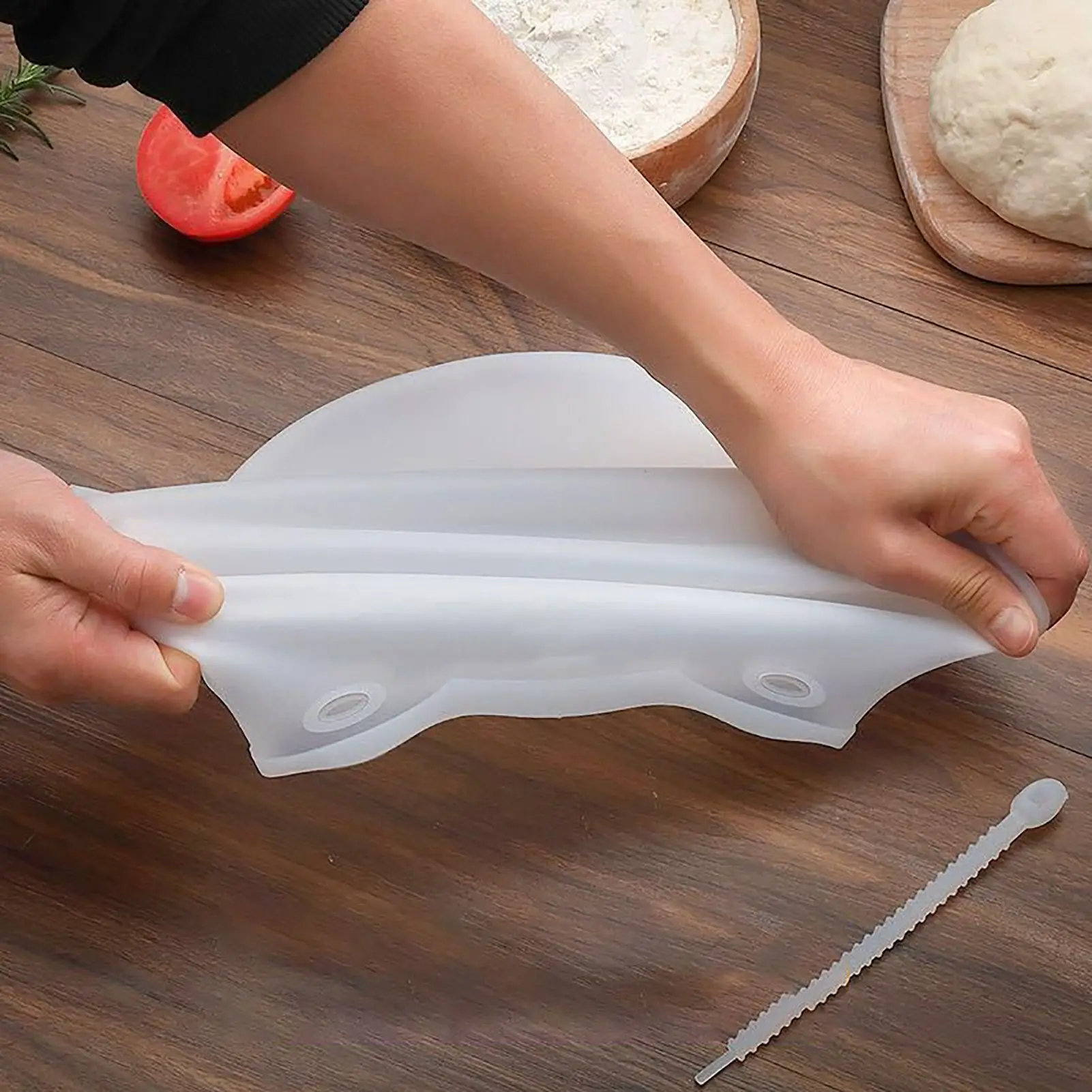 Kneading Dough Bag Thickened Silicone Improve Bread Making Durable Easy to Clean Flour Mixing Bag