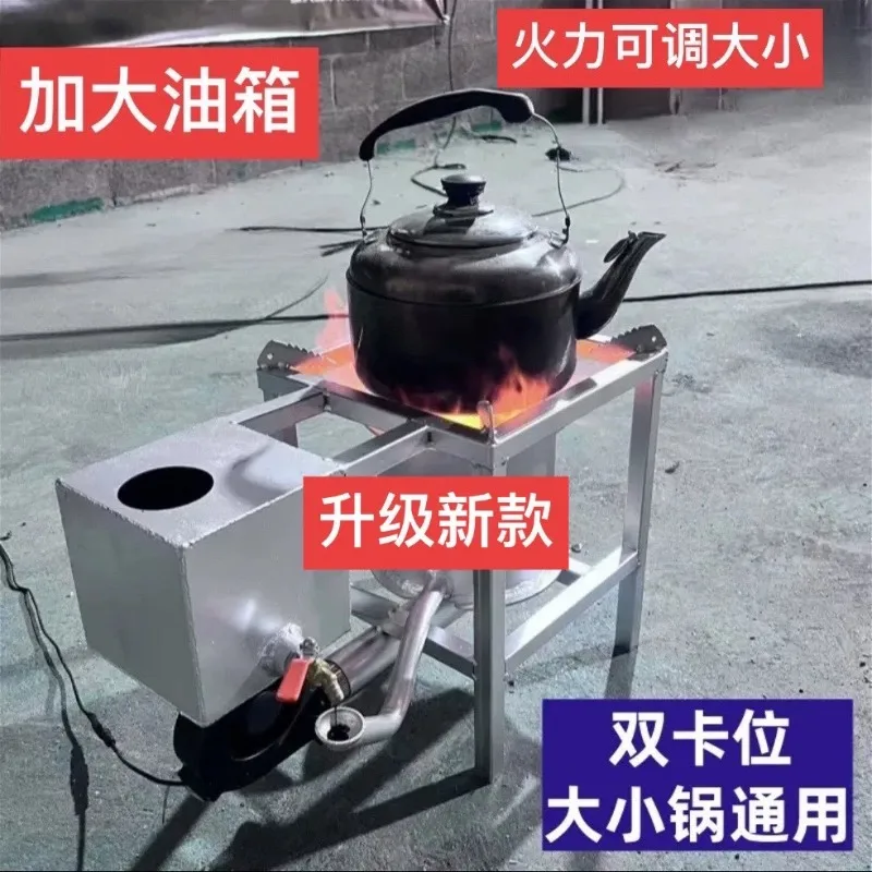 Heavy Duty Stainless Steel Diesel Heater With Fan Speed Controller - High Output Oil Fired Hot Air Blower