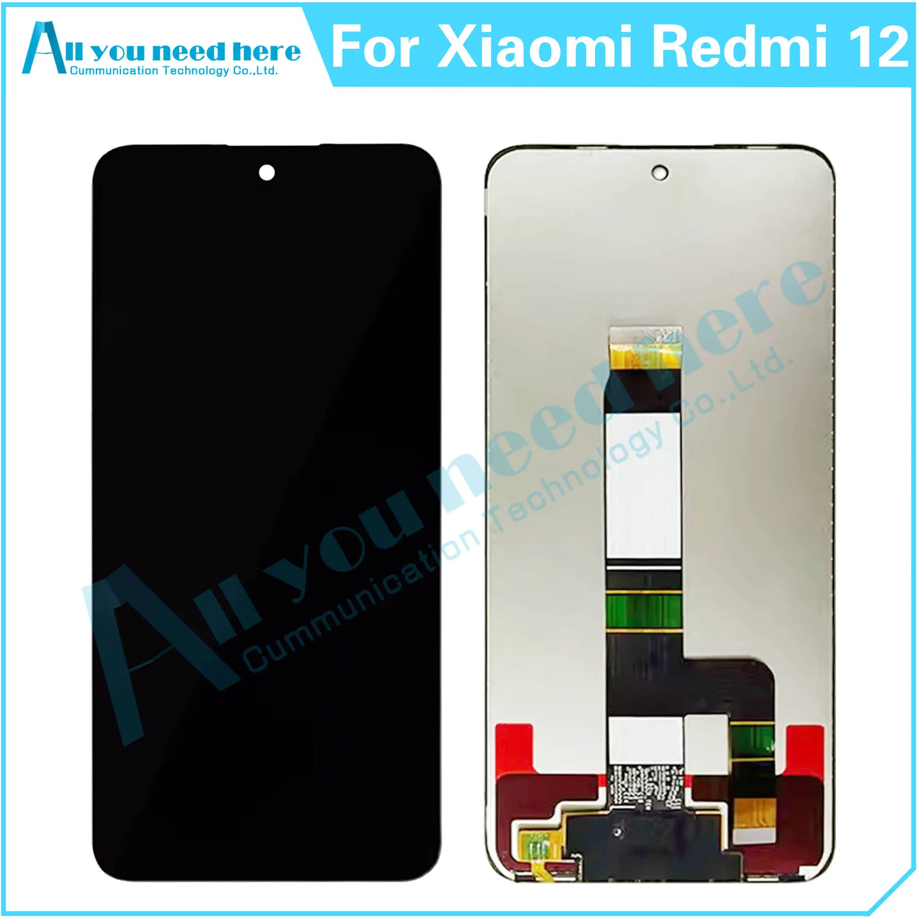 

100% тест для Xiaomi Redmi 12 ЖК-дисплей сенсорный экран дигитайзер в сборе для Redmi12 запасные части для замены