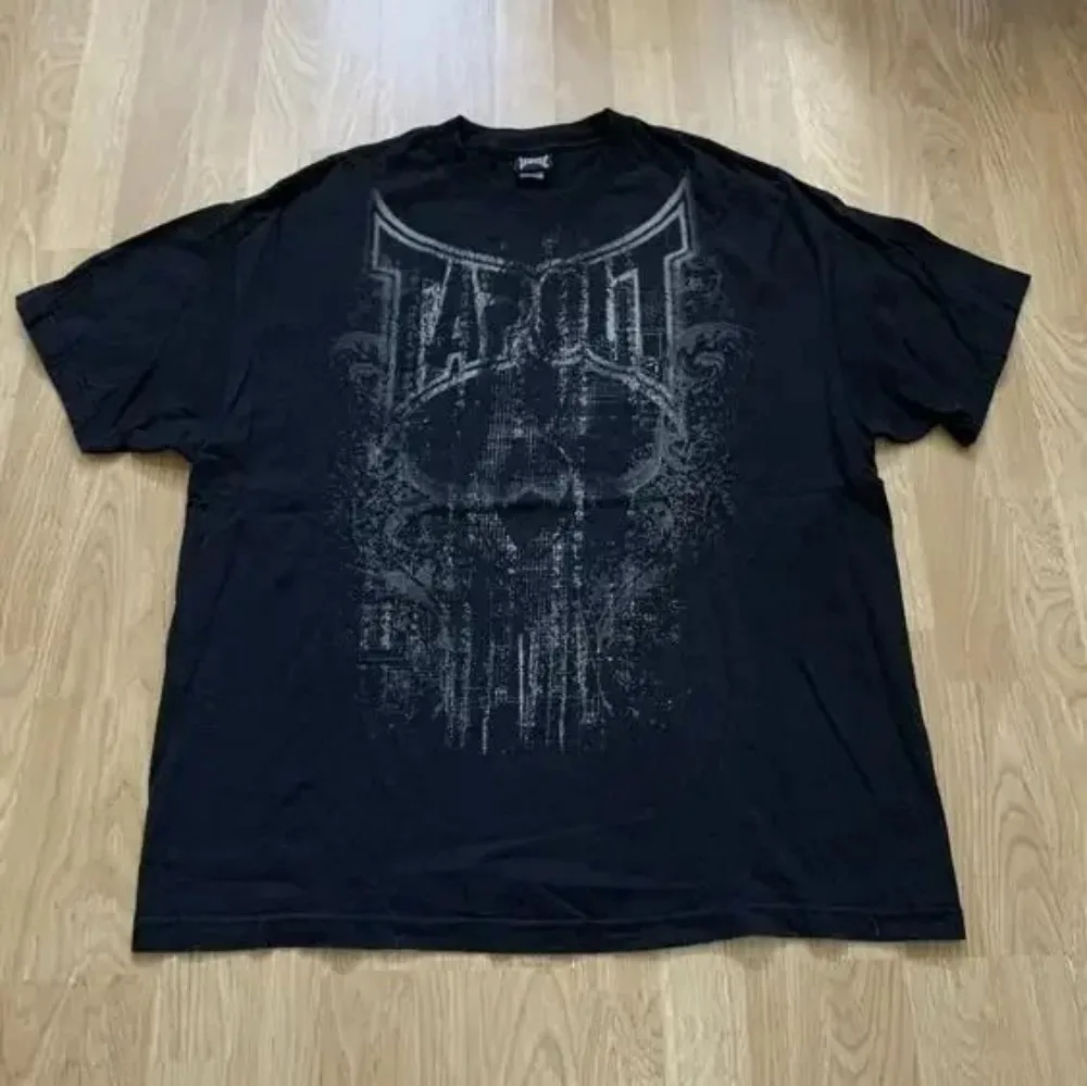 Summer men's creative skull letter print soft and breathable round neck T-shirt outdoor street fashion top image 4