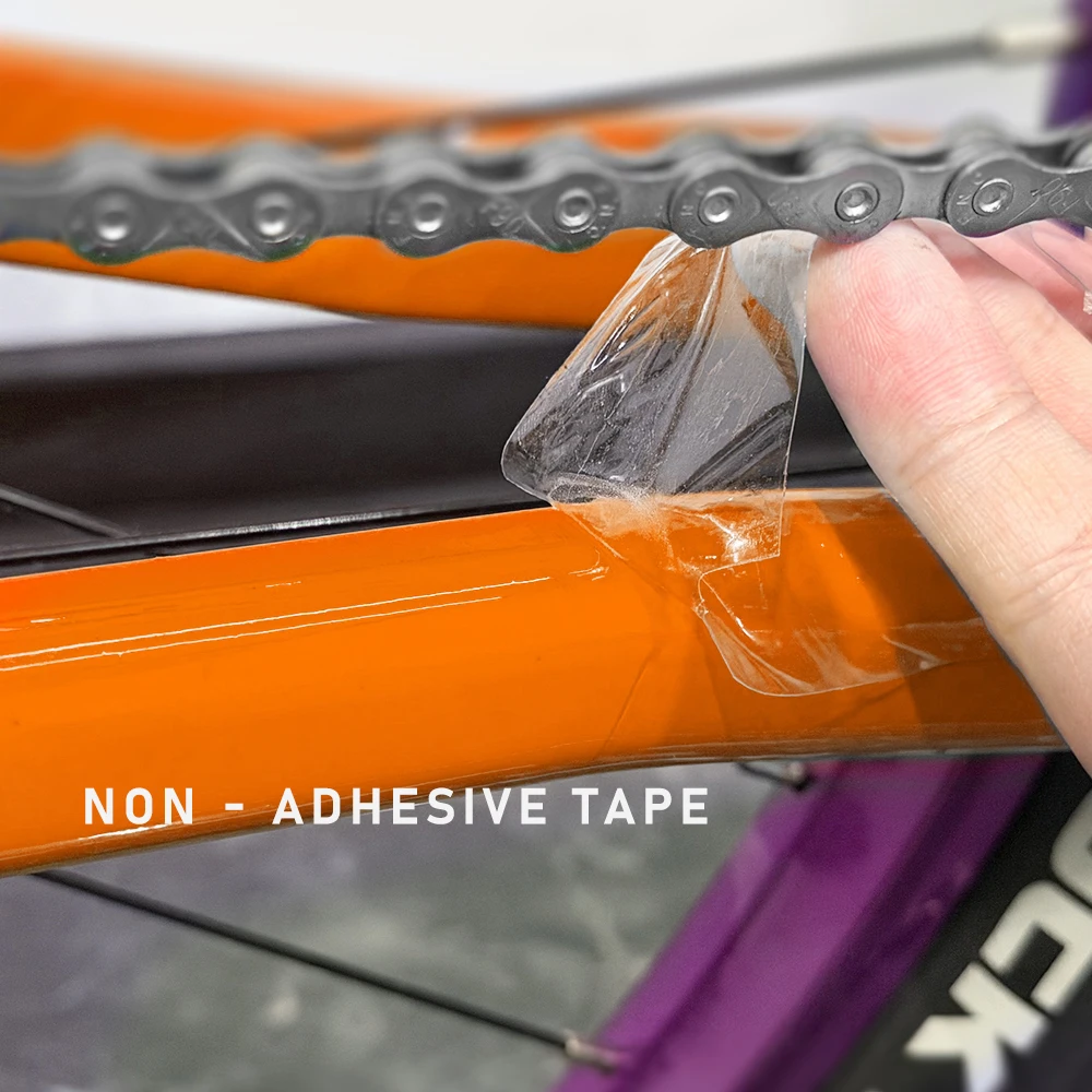 BIKE Fahrradkette Bleiben Schutz Aufkleber MTB Rahmen Anti-scratch Aufkleber Transparent Wasserdicht Radfahren Zubehör – Detail 3
