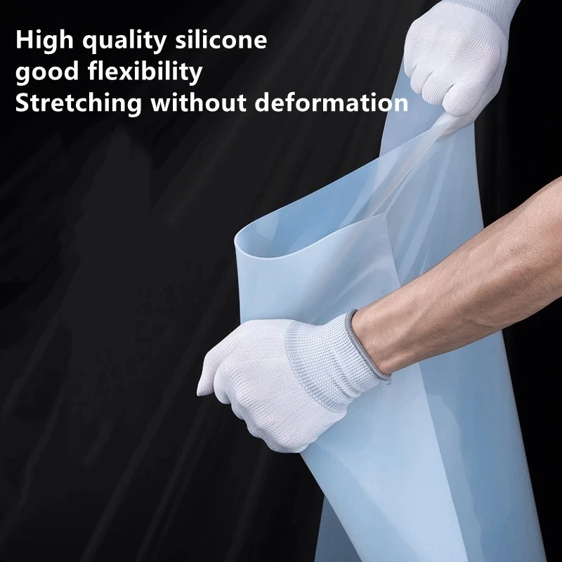 1/2/3mm White Silicone Rubber Sheet Translucent Silicone Rubber No Peculiar Smell High Temperature Resistance Silicone Gasket