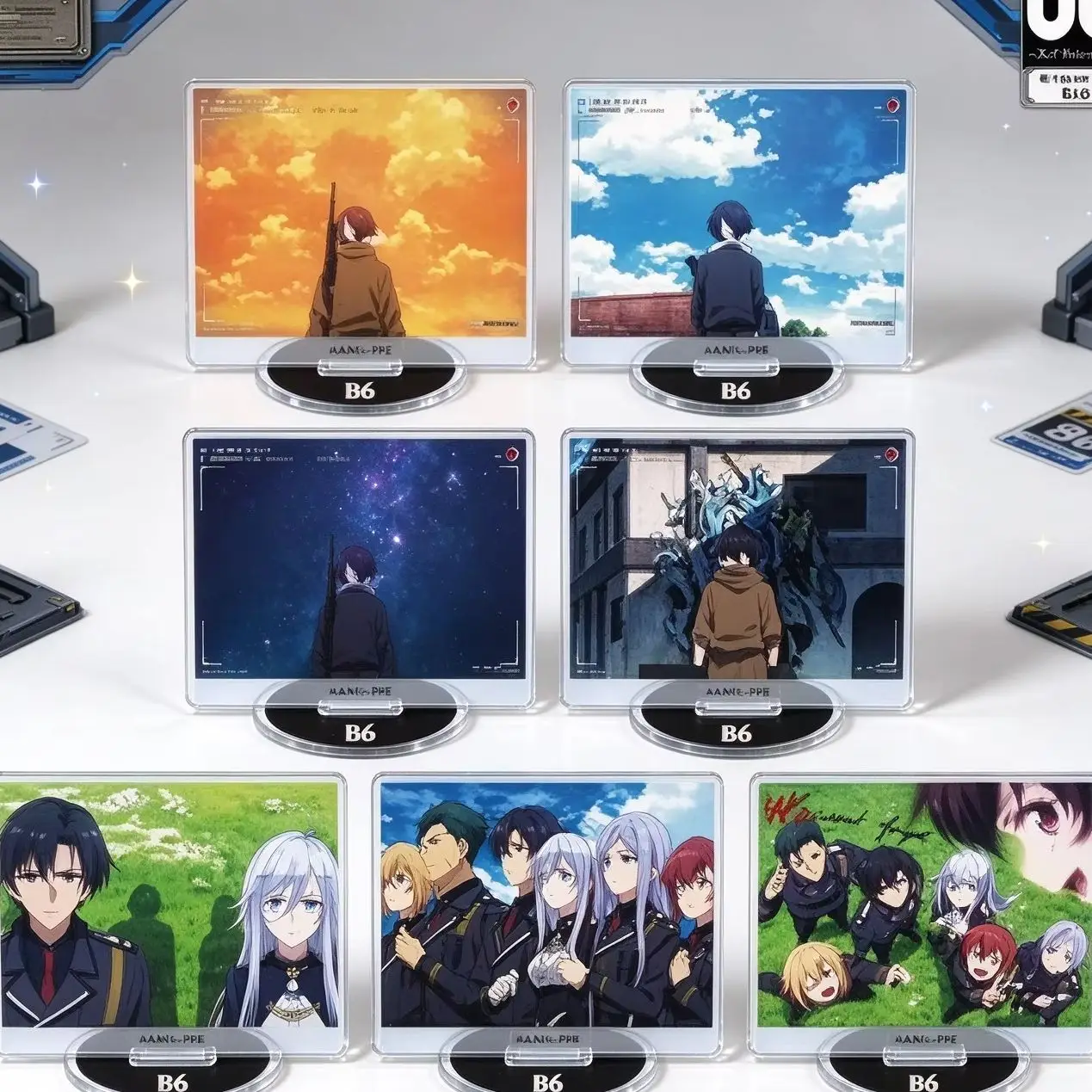 Classic 10cm Anime 86 -Eighty Six- Acrylic Stand Model Bookshelf Decoration Bookshelf Decoration High Definition Images Keychain