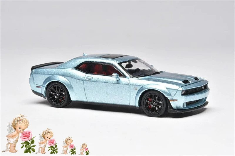 

Stance Hunters 1:64 Challenger SRT Hellcat Ice Blue Alloy Vehicle Collectible Car Model