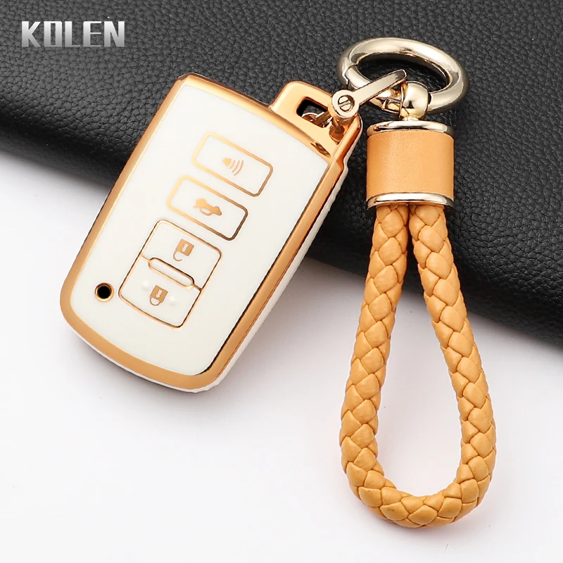 Funda de TPU para llave remota de coche, funda protectora para Toyota Corolla Camry RAV4 Highlander Auris CHR Avalon Land Cruiser