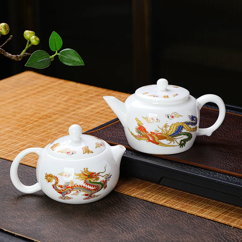 Handmade Fengming teapot suede jade porcelain, Xishi teapot, golden color changing, Dezhong teapot, broken teapot, single teapot