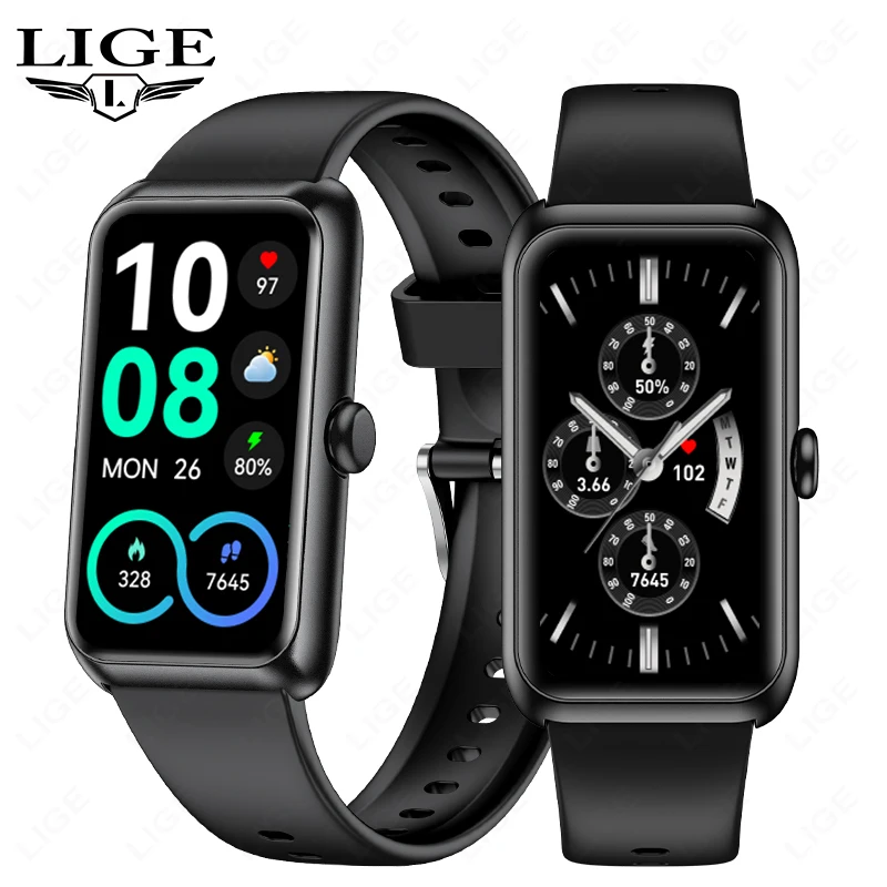 

Умные часы LIGE, спортивный фитнес-браслет, напоминание о вызове, мониторинг здоровья и сна, водонепроницаемые женские и мужские умные часы для Android IOS