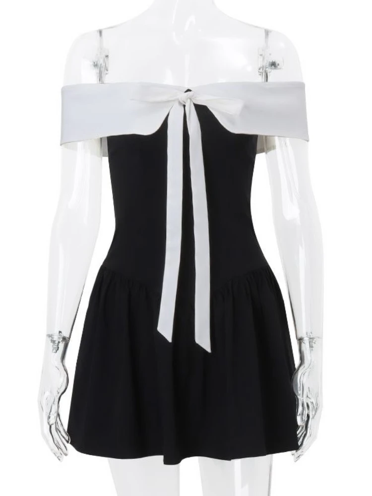 YUEYANG Women Patchwork Mini Dress 3