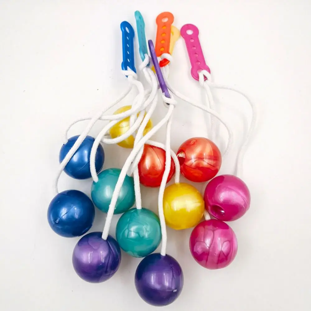 6Pcs Funny Collision Ball Toy Novelty Random Color Fidget Clack Balls Pressure Reducing Balls Without Light Click Clack Ball