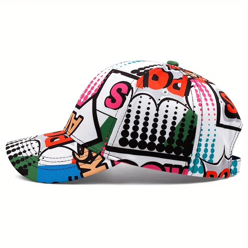 Graffiti Baseball Caps For Men Women Fashion Letter Print Snapback Hat Cycling Sports Golf Cap Male Adjustable Trucker Hats