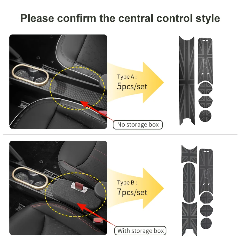 Car Door Groove Mat Slot Cup Holder Pad For Mini Cooper E/SE J01 EV J05 Aceman Anti-slip Pad Decoration Car Accessories