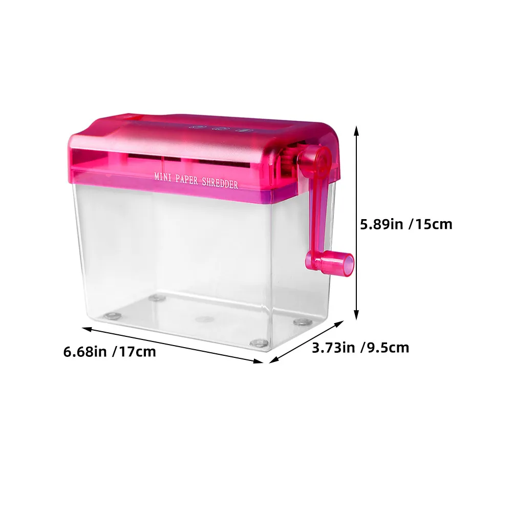 Manual Paper Shredder 2 Pack Mini Handheld Desktop Document Cutter Portable Tool for Home Office