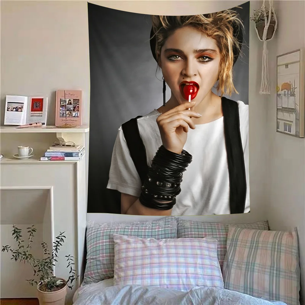 Madonna Music Sexy Singer Hanging Bohemian Tapestry Bohemian Wall Tapestries Mandala Kawaii Room Decor