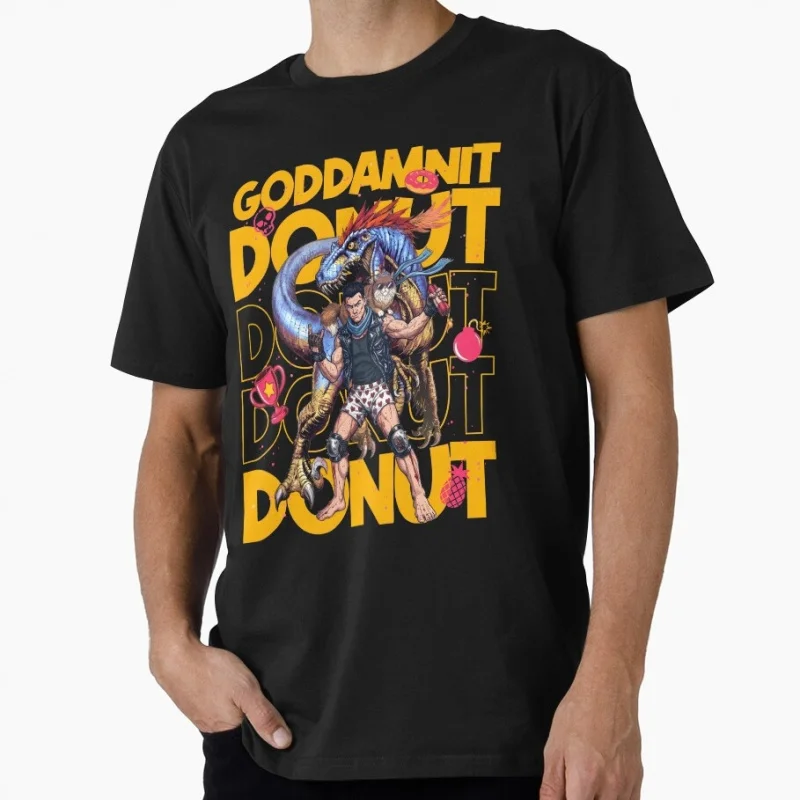 Goddamnit Donut Sic-Fi Dungeon Crawler Carl Gift T-Shirt for Book lover Funny Cartoon Graphic Tee Y2K clothes All size tops