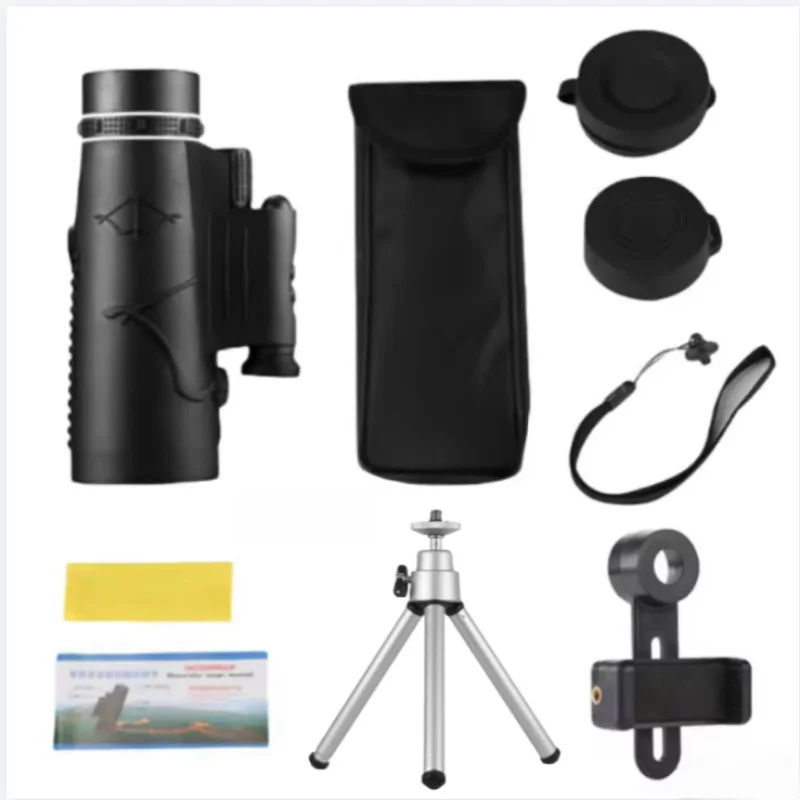 Portable Professional Telescope with Monocular Low Night Vision Hunting 50X60 Zoom High-definition Function Powerful Binoculars