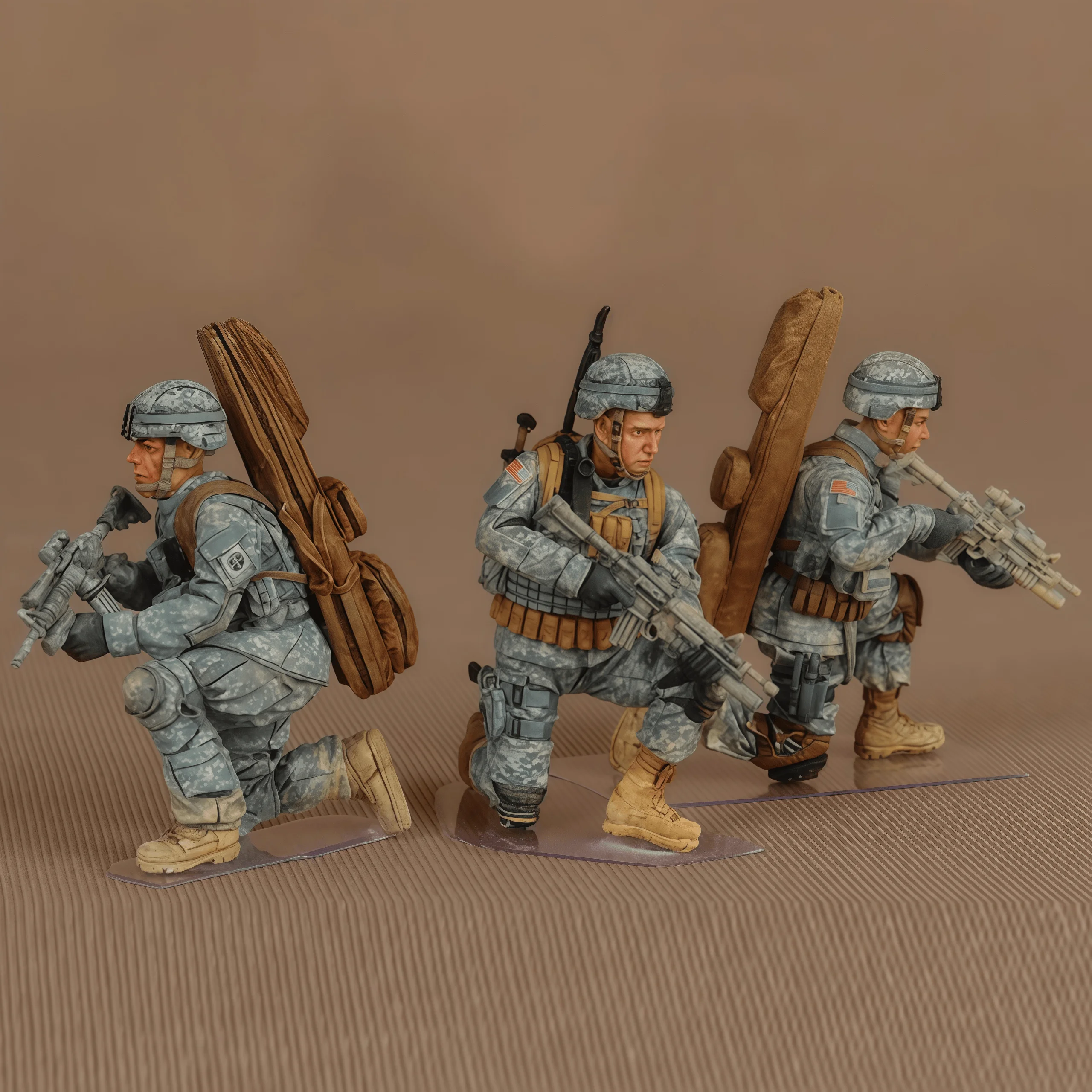 

1: 35 Casting Resin Model Assembly Kit, GK, Three Members of The US 82nd Airborne Division, Unpainted