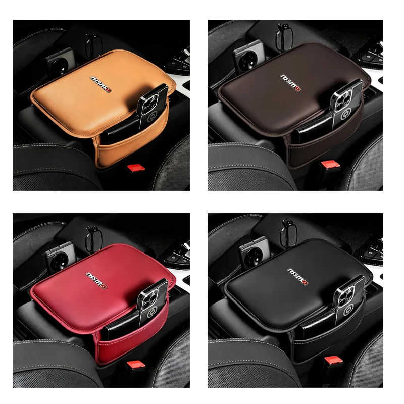 

Car Armrest Pad Center Console Arm Rest Box Cover Protective Ma for Nismo Nissan Juke Tiida Teana GTR 350Z 370Z 240SX Fairlady