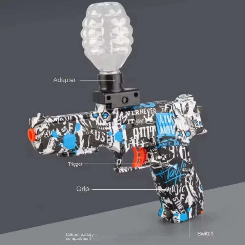 Pistola a sfera elettrica Desert Eagle Gel pistola elettrica Graffiti fucile ad aria compressa armi giocattolo Paintball pistola pneumatica per sparare giocattoli per adulti