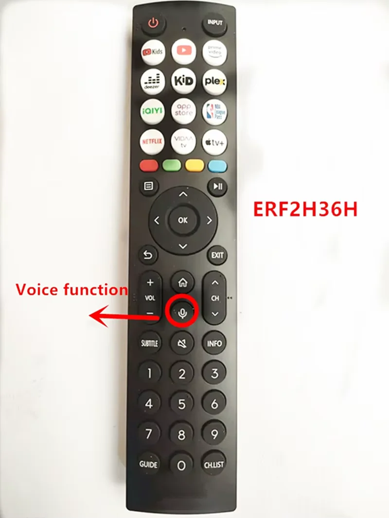 55U7HQSuitable for Hisense TV Bluetooth voice remote control ERF2M36H ERF3C66 ERF2H36H ERF2036H  ERF2J36H