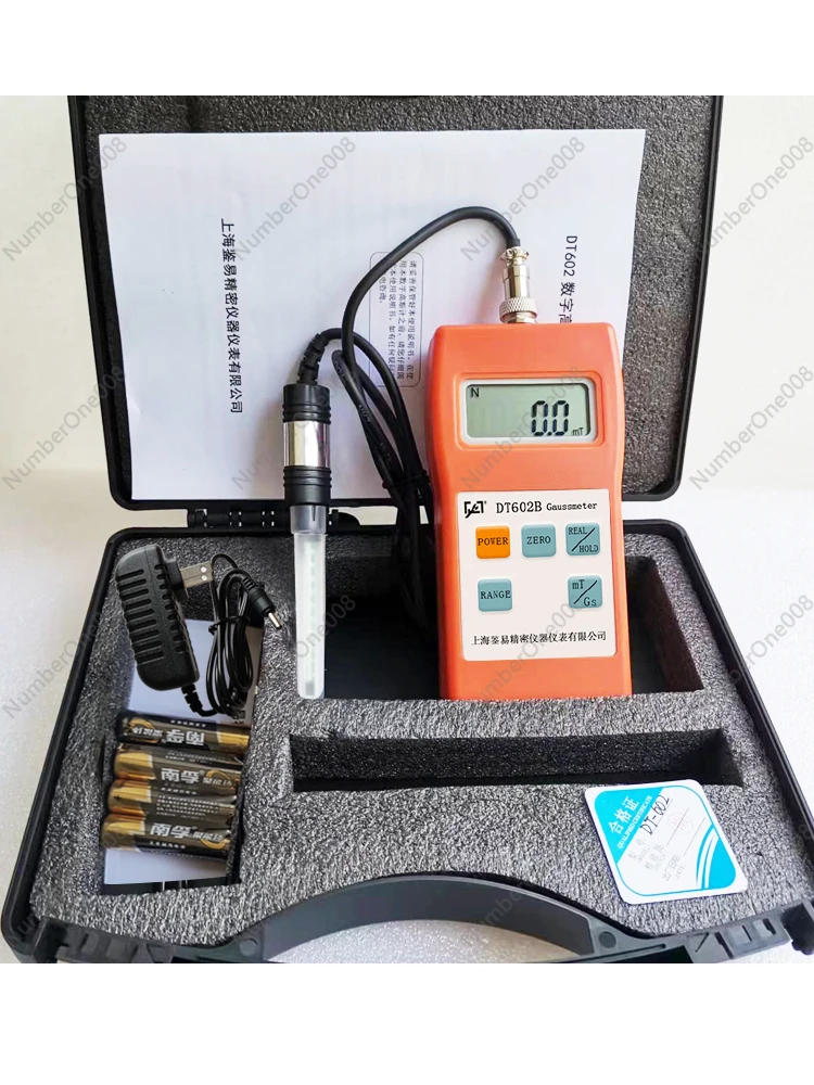 Handheld Digital Gauss Meter Dt602b Terrameter Permanent Magnet Remanence Magnetic Detector Magnetic Separator Iron Remover