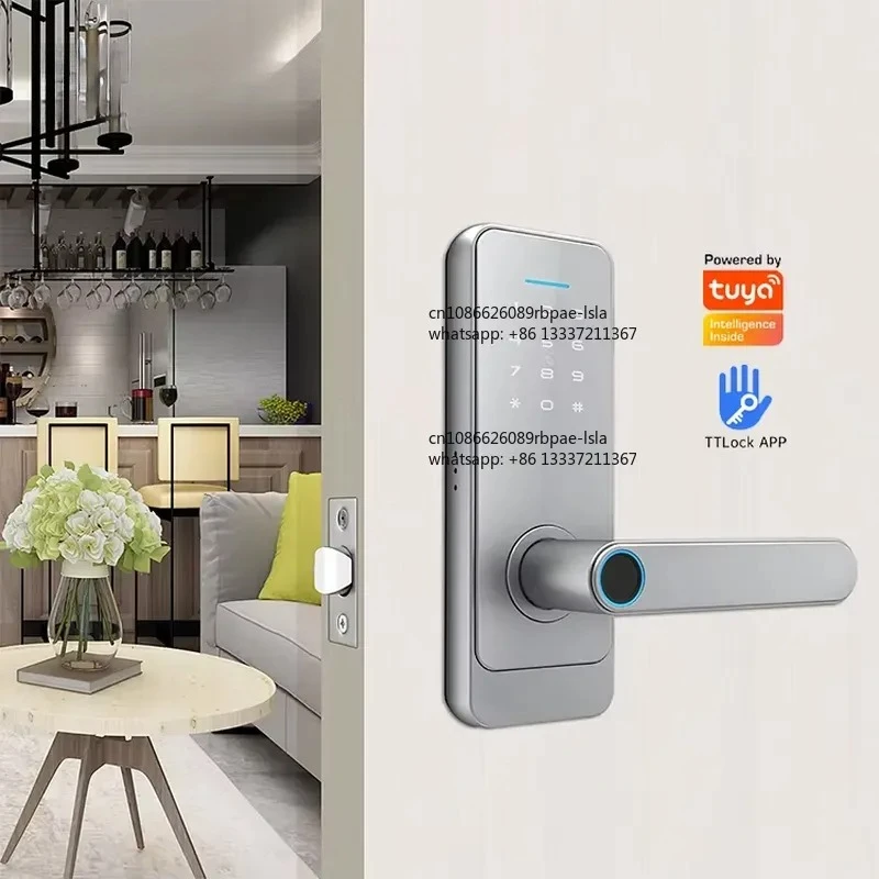 Locstar Smart Lock Aluminum Alloy Fingerprint Automatic Remote Control Digital Password Electronic Smart Door Lock