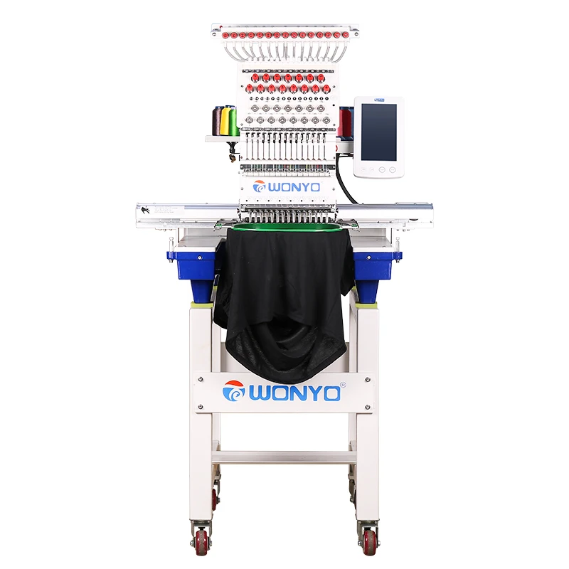 Germany Imported Needles All Servo Motor Single Head Embroidery Machine With CE Certificate for Cap, T-shirts, Bag Embroider