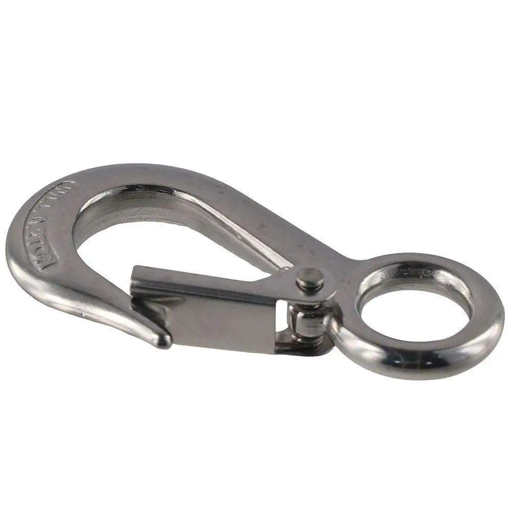 Winch Hook 304 Stainless Steel Grab Hooks 0.2t 440 Lbs.Work Load Slip Hooks Sliver Lifting Hook Engineering