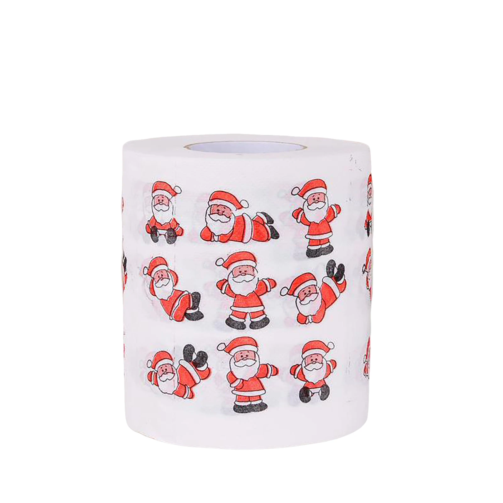 Christmas Pattern Series Roll Paper Xmas Novelty Prank Gag  Holiday-Themed Toilet Paper Suitable for Kitchen Classroom