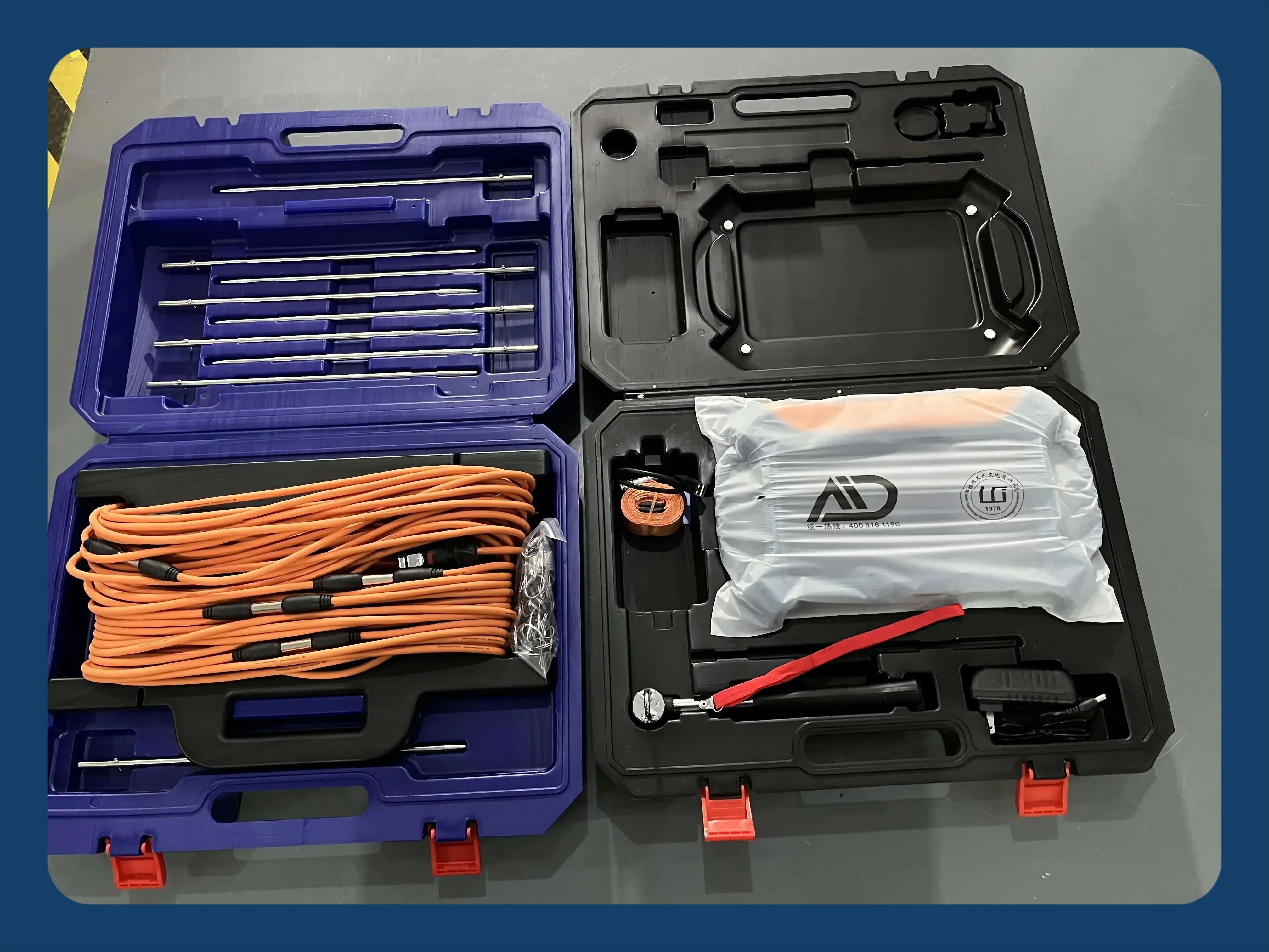Underground Water Detector 16-Channel 10in Touch Screen, Groundwater Scanner HD Imaging System, Geophysical Equipment