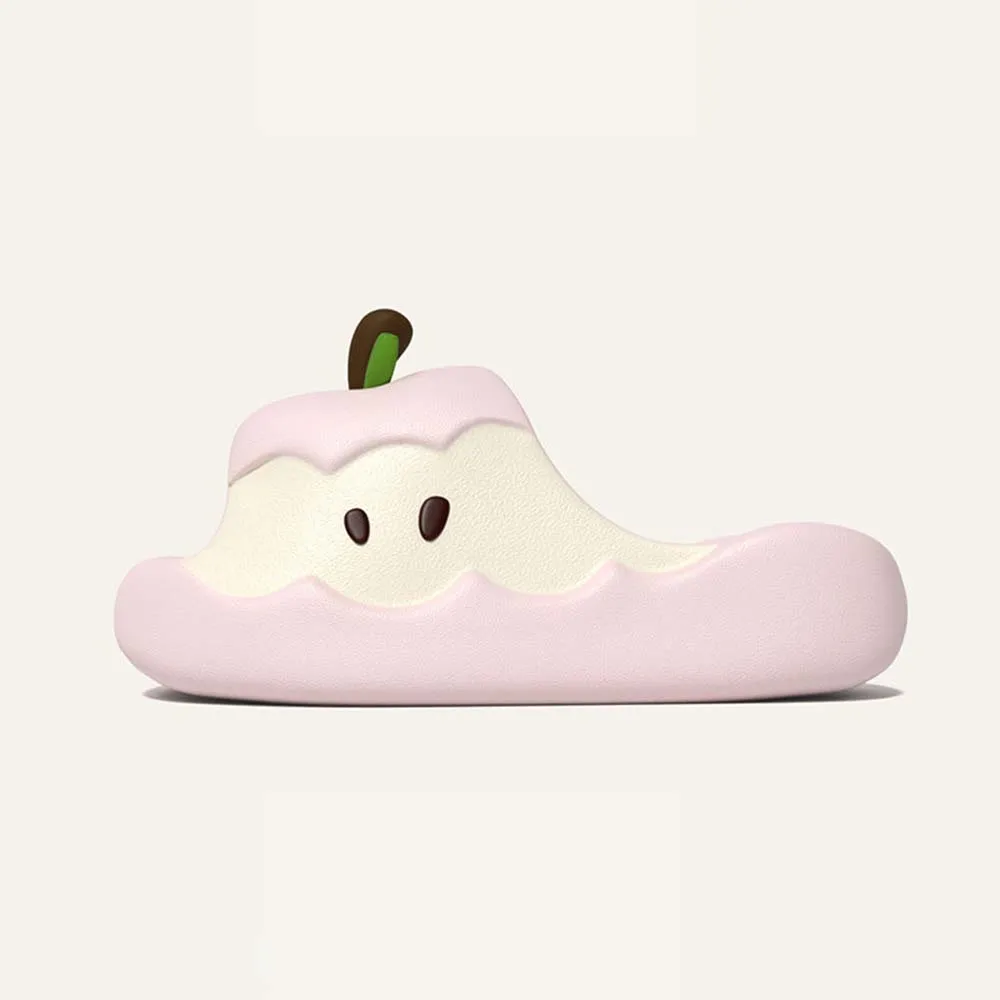 ZUOFU Ins Neue Neuartige Apfel-förmige Pantoffeln, Damen Sommer Lustige Geruchlose EVA Rutschfeste Weiche Hausschuhe für Zuhause, Strand und Alltag – Detail 7