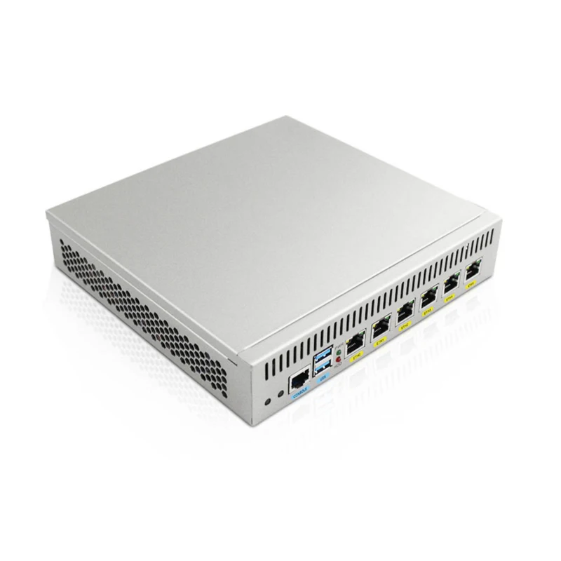 Firewall Intel N5105 J4125 4415U Mikrotik alat keamanan jaringan dengan 6 Intel I225 I226 NICs Router lembut pfSense OPNsense