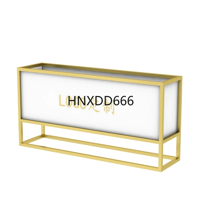 

Flower box outdoor courtyard milk tea shop with rectangular flower pot outside